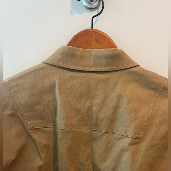 Maje Belted Shirt Jacket in Camel Size US S - Picture 10 of 16